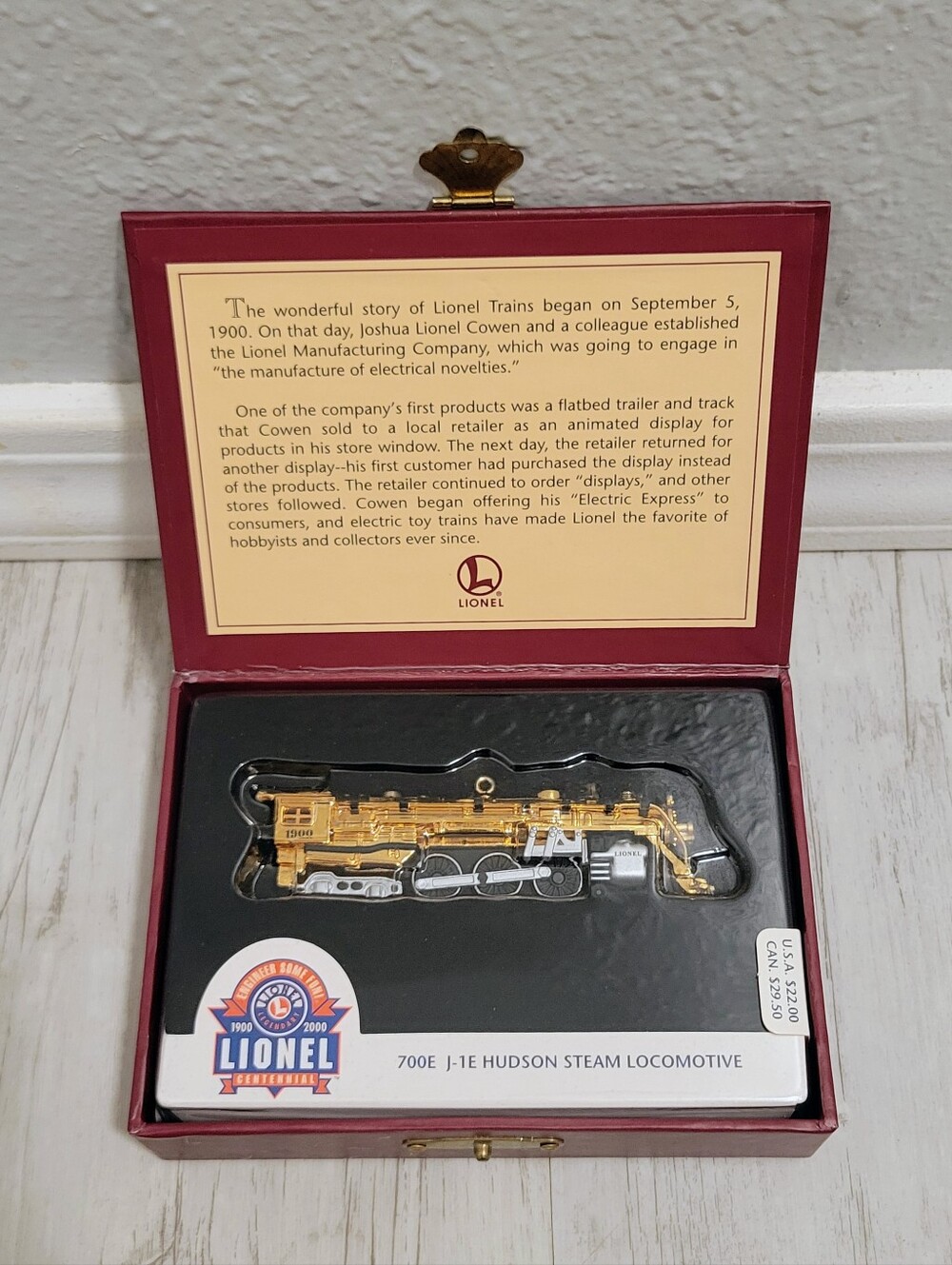 Hallmark Keepsake Lionel 100th Anniversary 700E J-1E Hudson Steam Train Ornament
